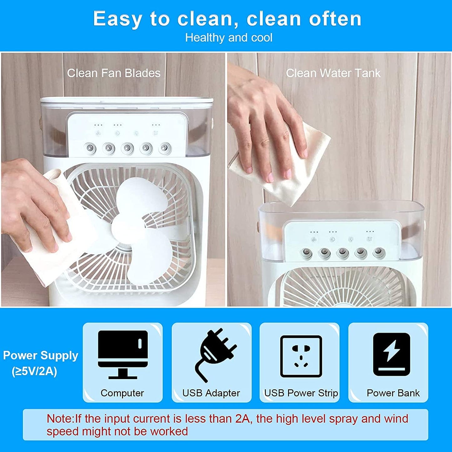 Cool Breeze Mini Cooler Fan
